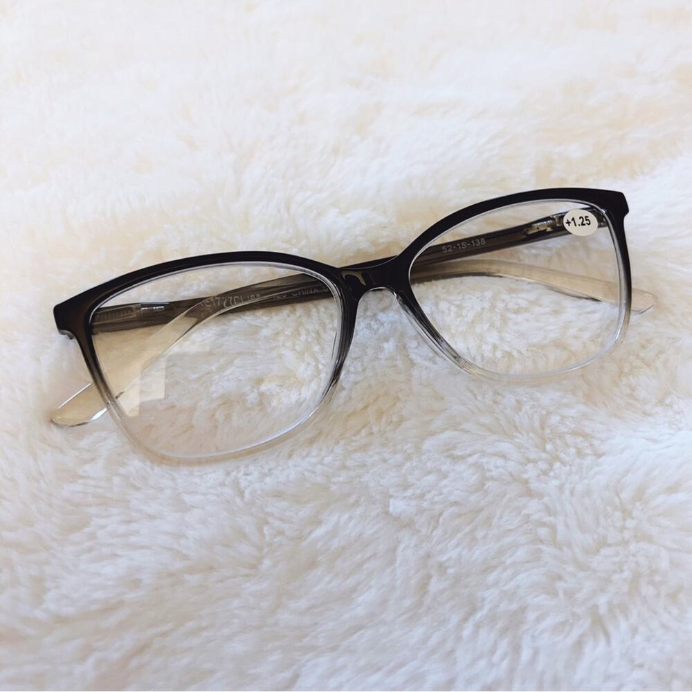 Emma Clear & Black Two Tone Reader Glasses